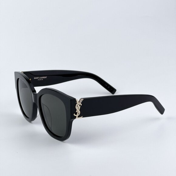 Saint Laurent  SLM95/F 001 BRAND NEW Sunglasses Black Oversized Cat Eye Women main image 5